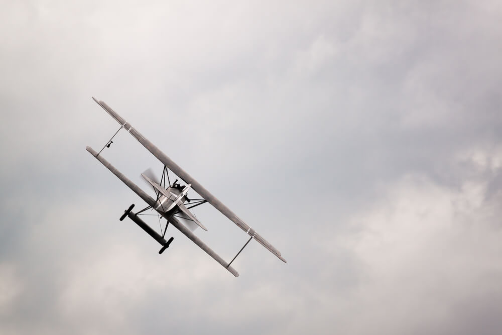 1916 WWI flying ace The Red Baron of the German Luftstreitkräfte, wins his first aerial combat