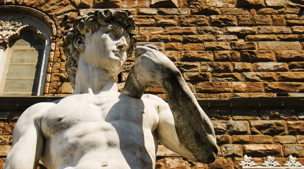 1504 Michelangelo's Statue of David is unveiled