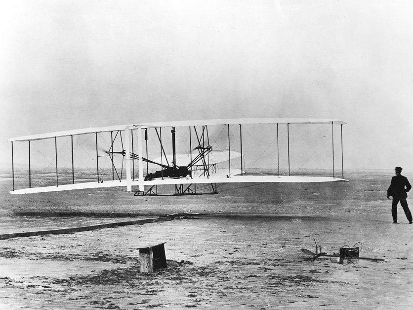 Wright Brothers First Flight At Kitty Hawk