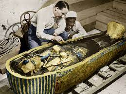 Howard Carter Excavating the Tomb of Tutankhamun