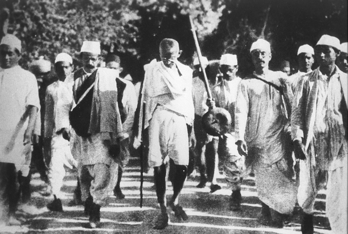 Mahatma Gandhi Begins March For Peace