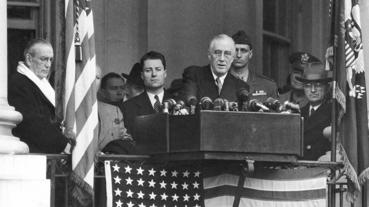 Franklin D. Roosevelt Sworn In 4th Time