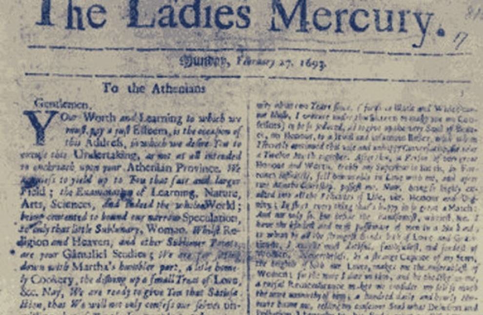Ladies Mercury is Published (First Women’s Magazine)