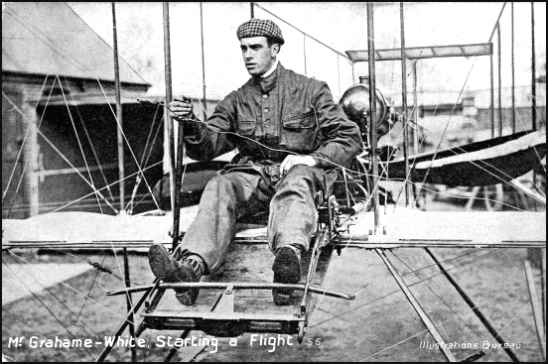 Claude Grahame-White Makes First Night Air Flight