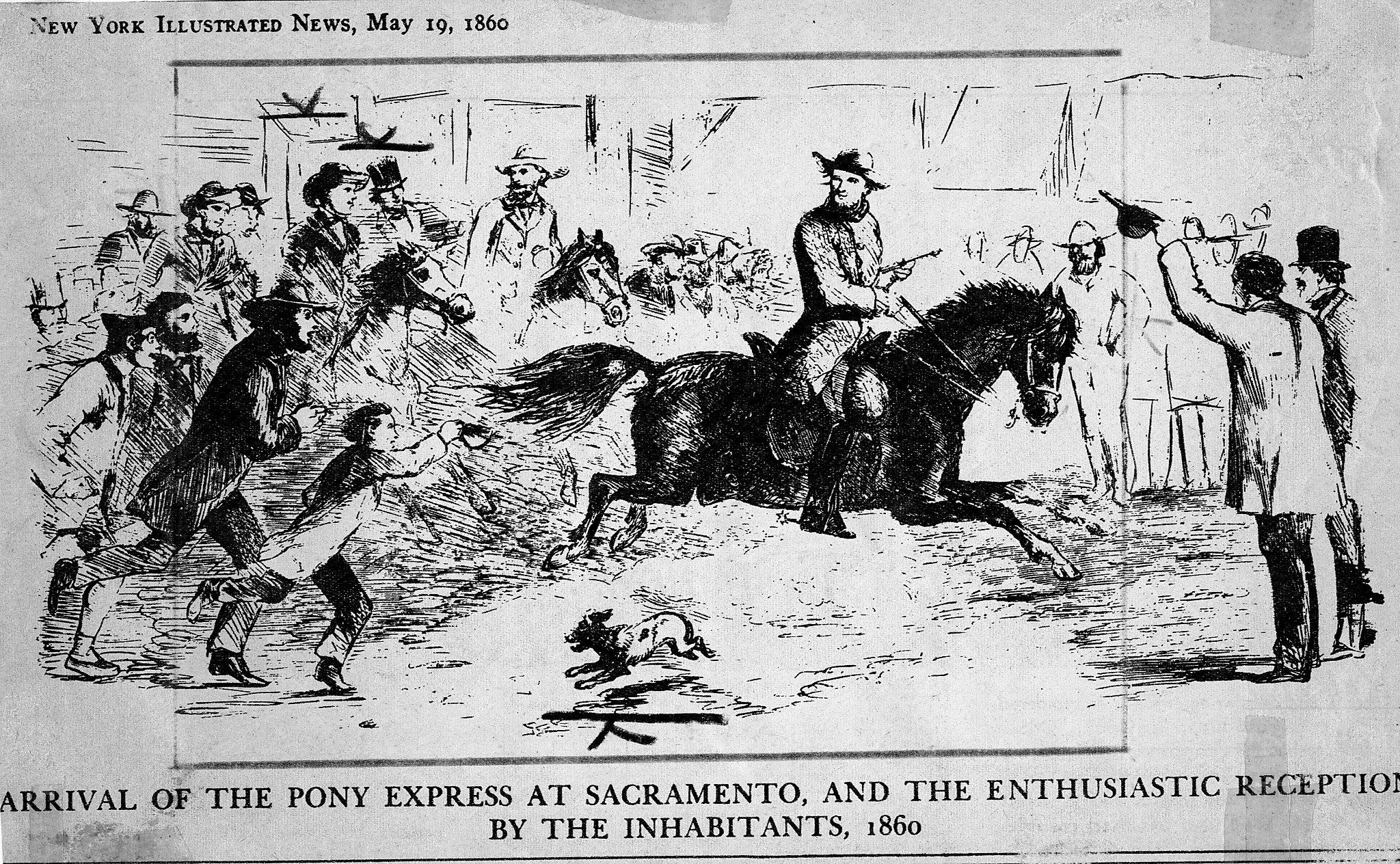 First Pony Express in Sacramento, CA