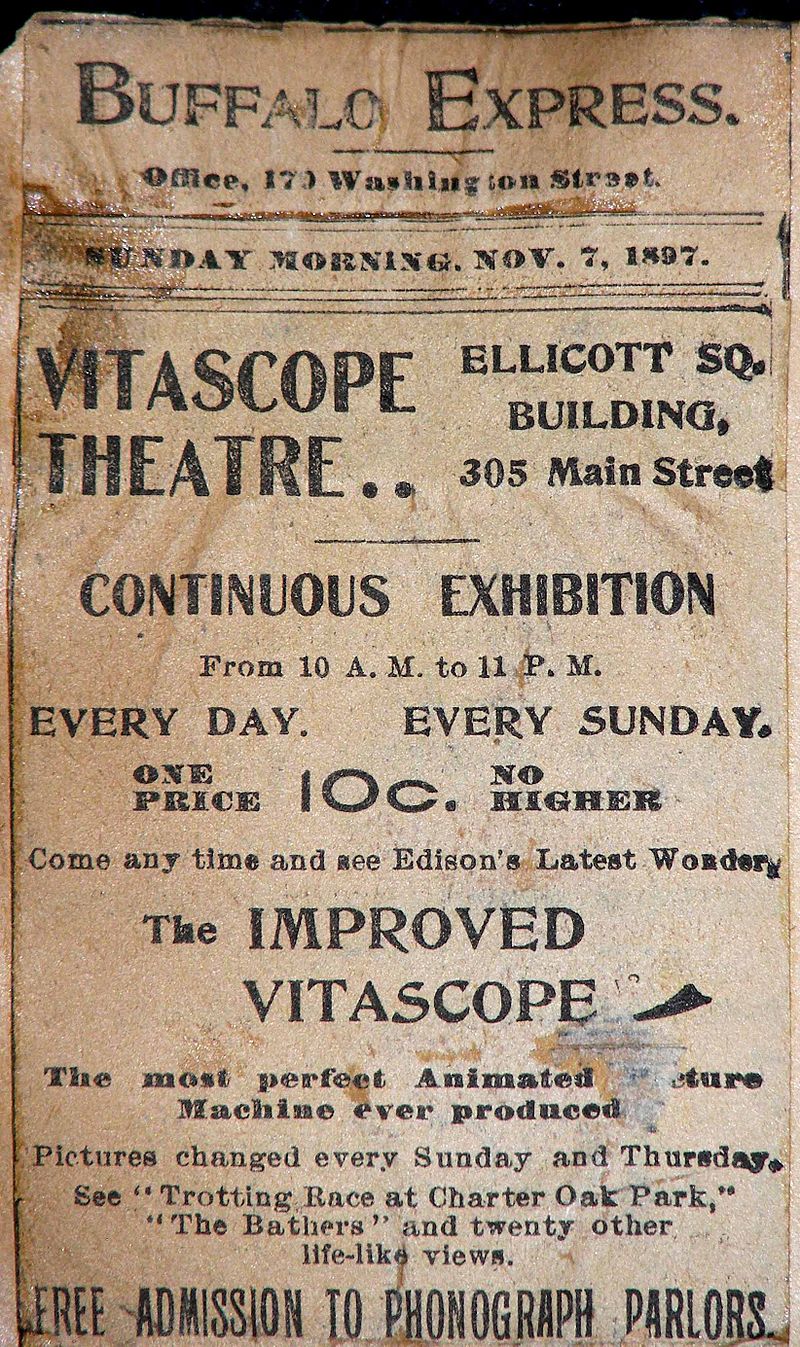 Vitascope Hall poster from 1897
