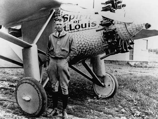 1927 Charles Lindbergh visits Boise