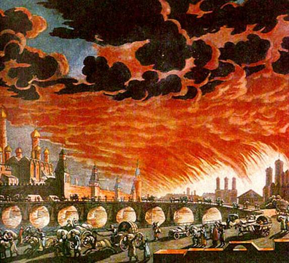 1812 Great Fire of Moscow ends