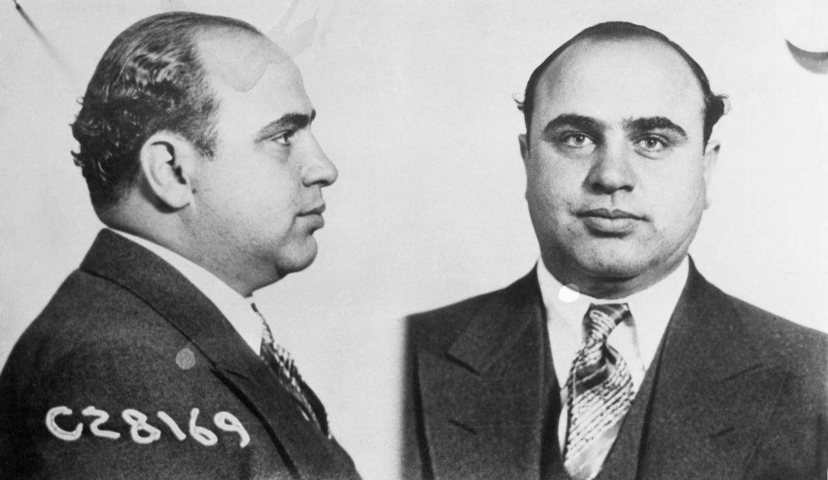1931- Al Capone is sentenced to prison