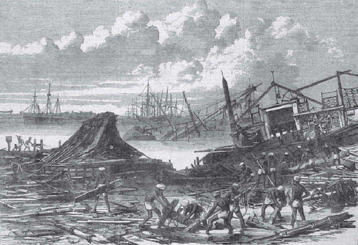 1737- Cyclone killed over 300,000 in Calcutta, India