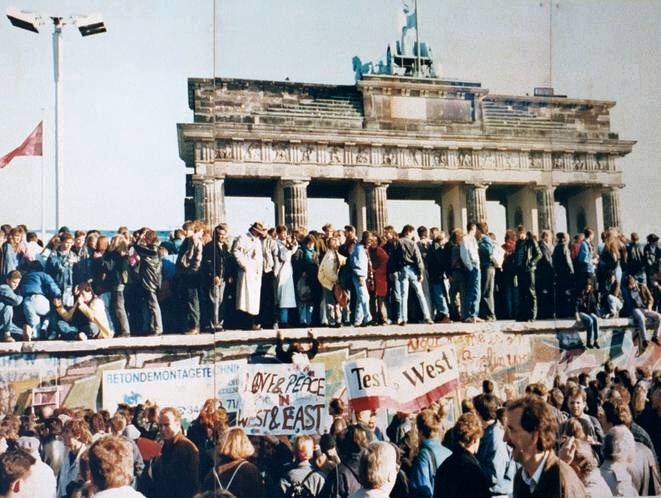 1989- Germany begins officially taking down the Berlin Wall