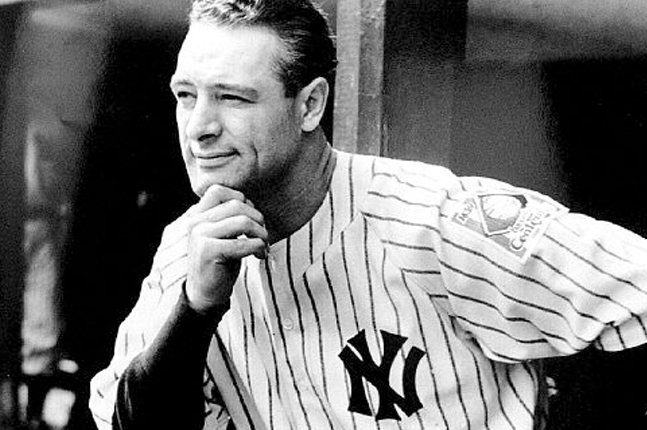 1939 Lou Gehrig enters Baseball’s Hall of Fame