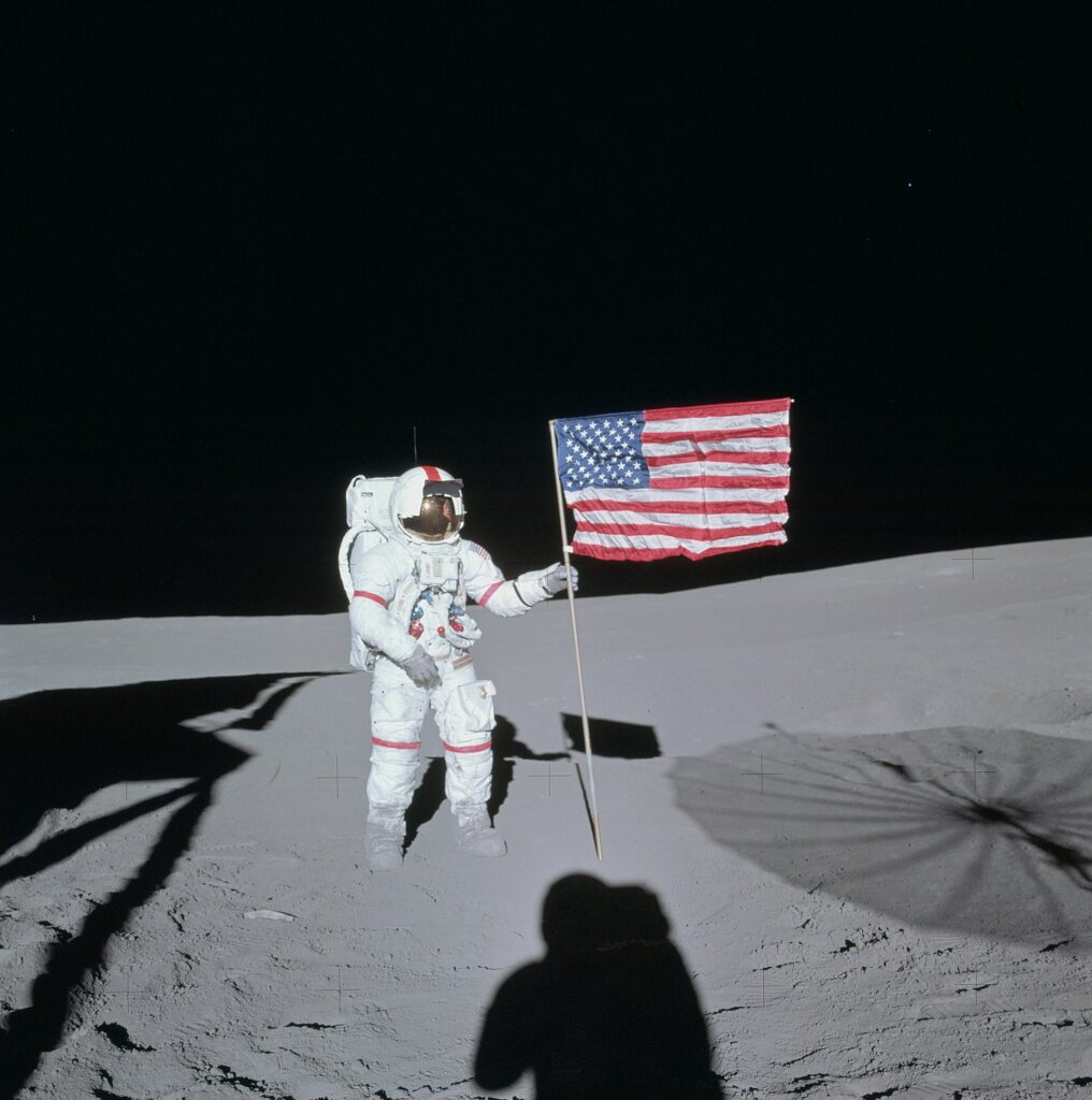 1971- American astronaut Alan Shepard is 1st to hit a golf ball on the moon