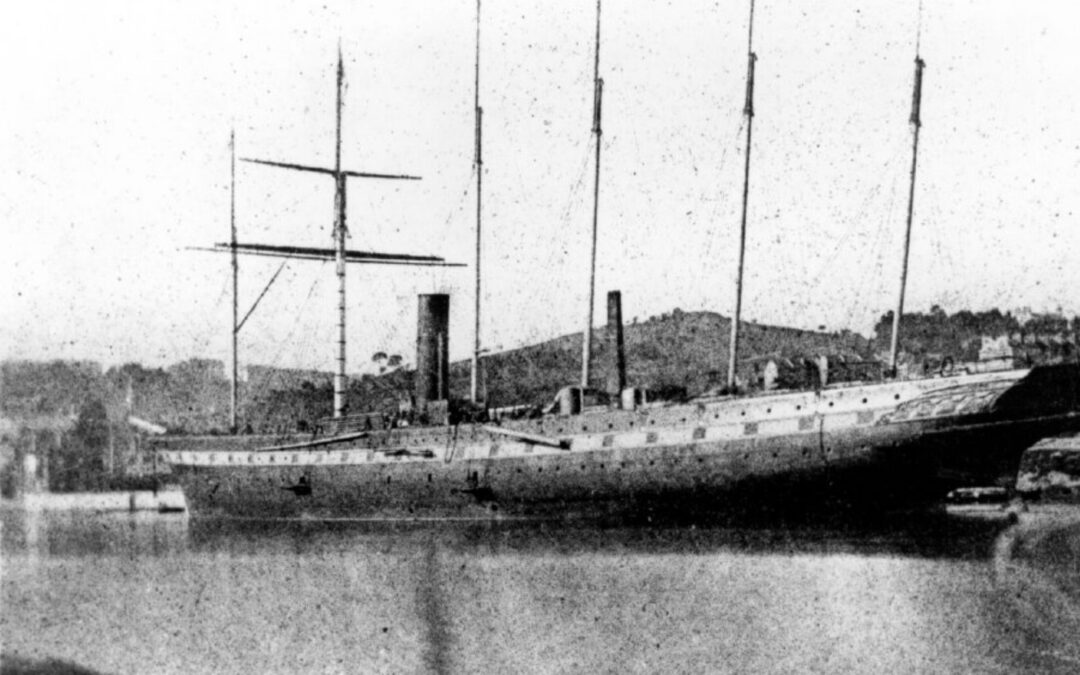 Confederate Cruiser SS Georgiana Destroyed