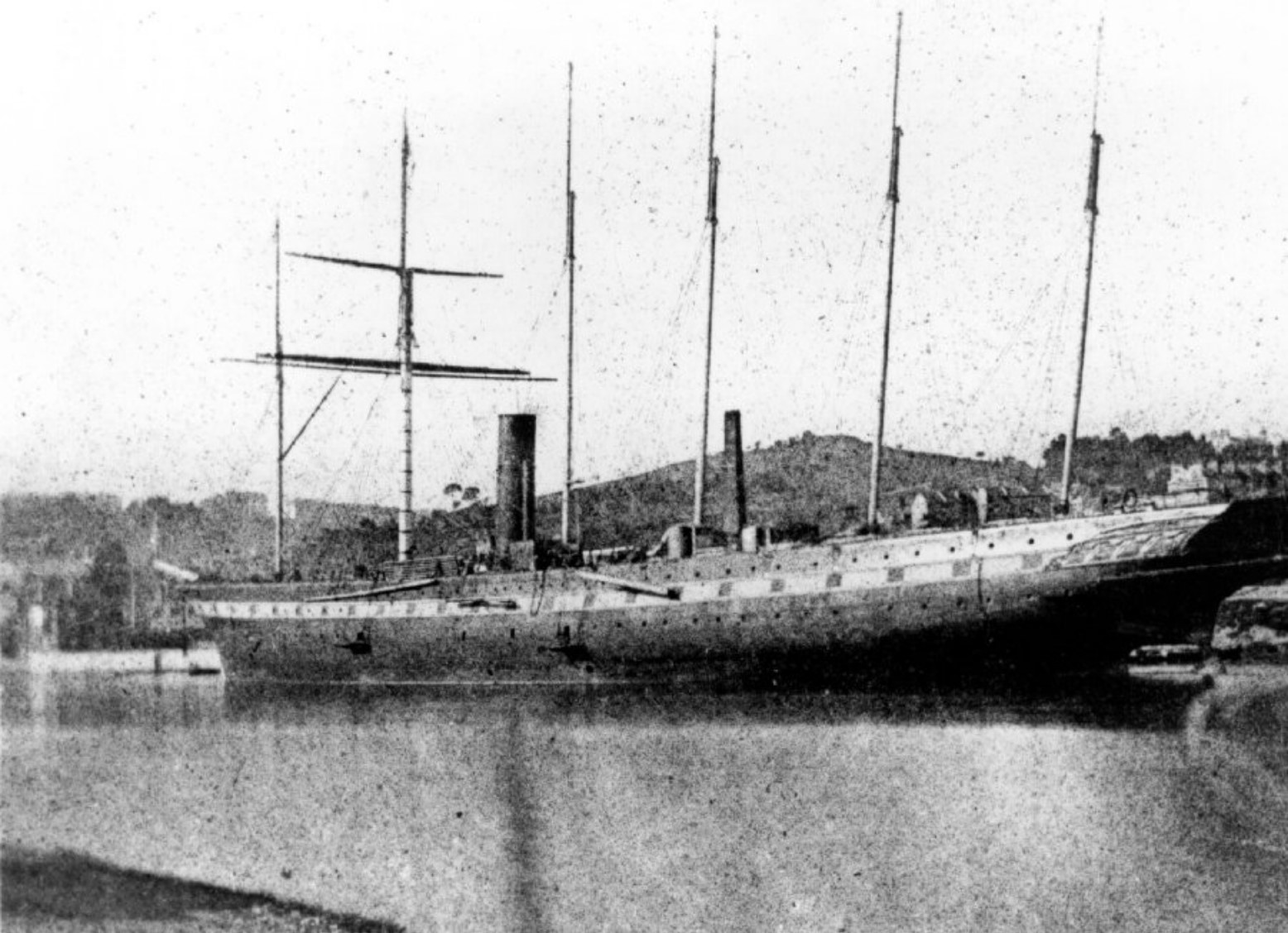 Photograph of an old ship