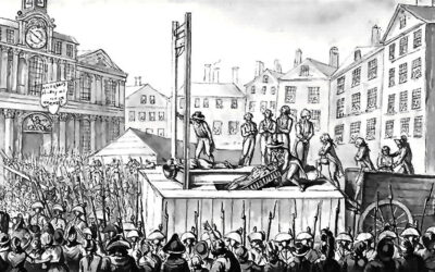 The Execution of the Leaders of “The Reign of Terror” in Paris on July 28, 1794