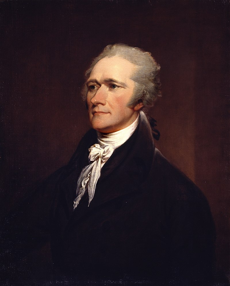 Copy of a portrait of Alexander Hamilton