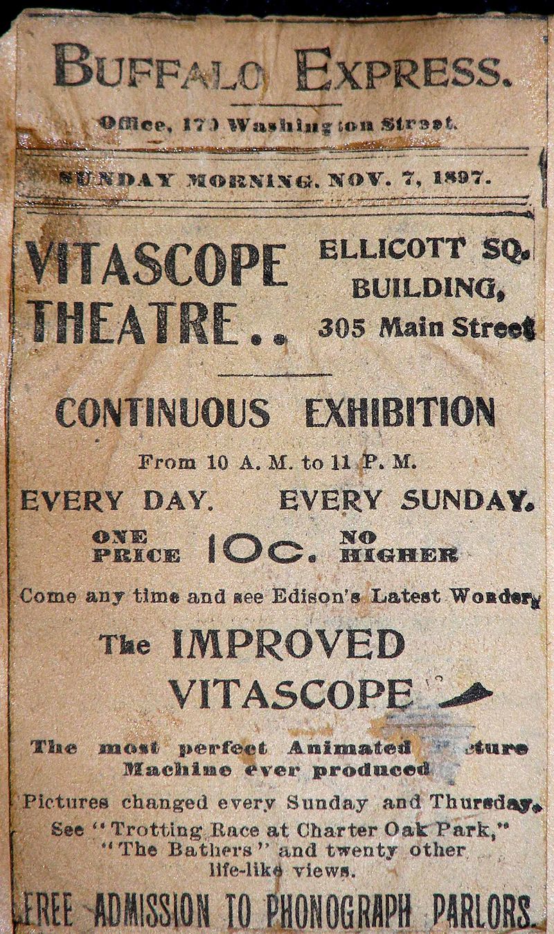 Copy of a Vitascope Hall Ticket