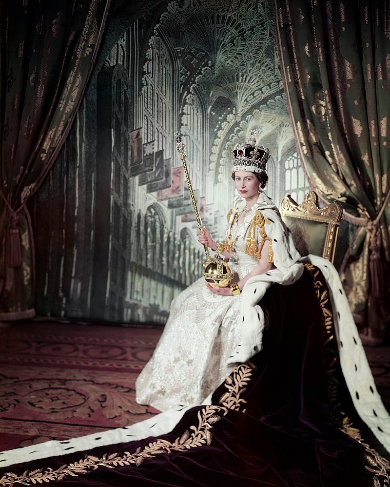 Copy of Queen Elizabeth II on her Coronation Day