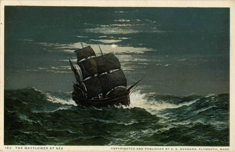 Picture of the Mayflower from Wikipedia