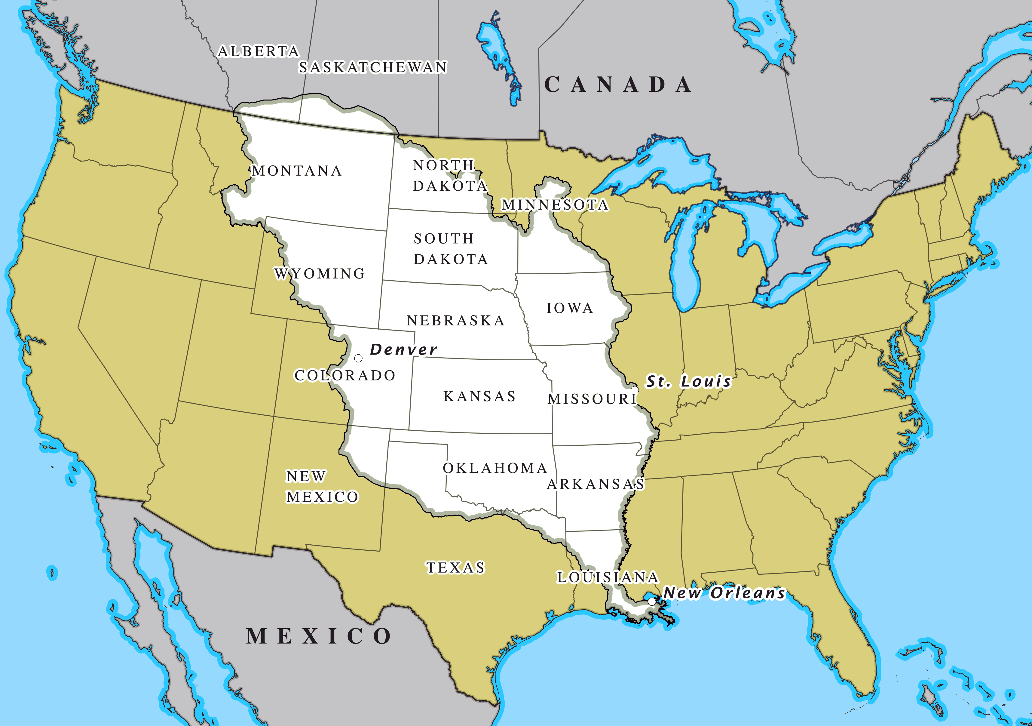 Copy of Map of Louisiana Purchase