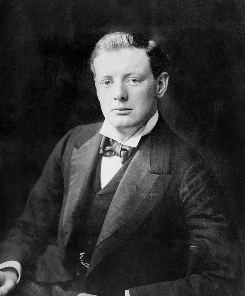 Copy of Winston Churchill in 1874