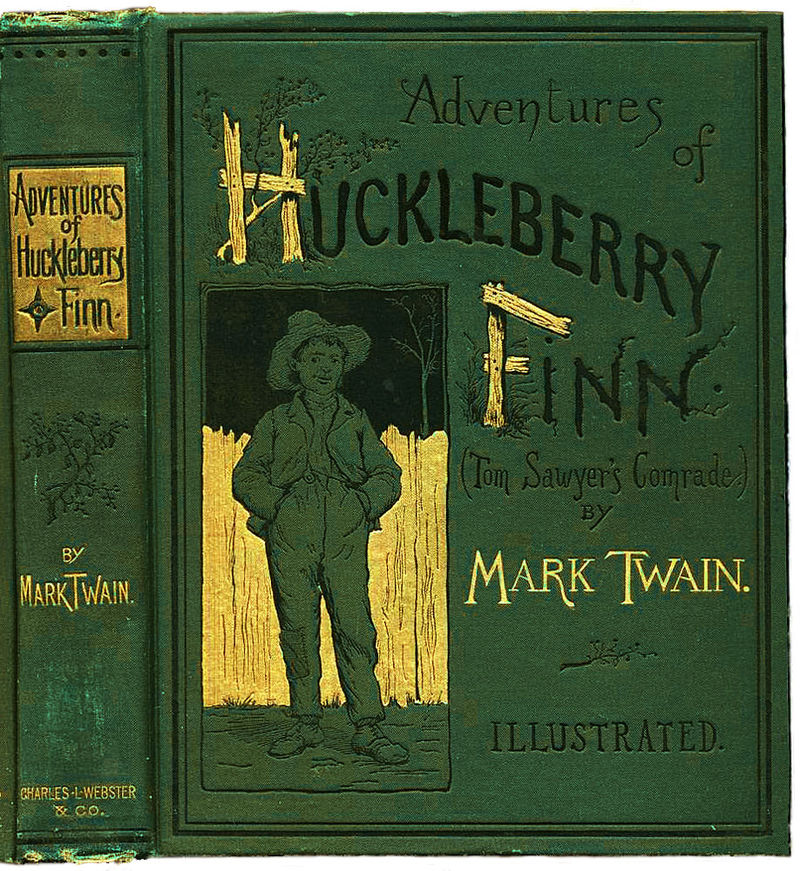 800px-Huckleberry_Finn_book Copy of Adventures of Huckleberry Finn Cover