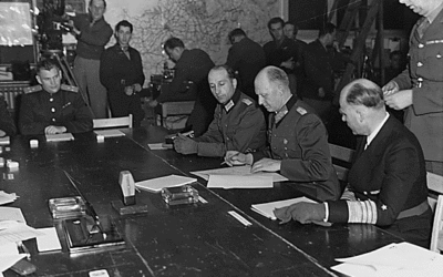 ay 7, 1945 – Germany Signed an Unconditional Surrender, Ending World War II