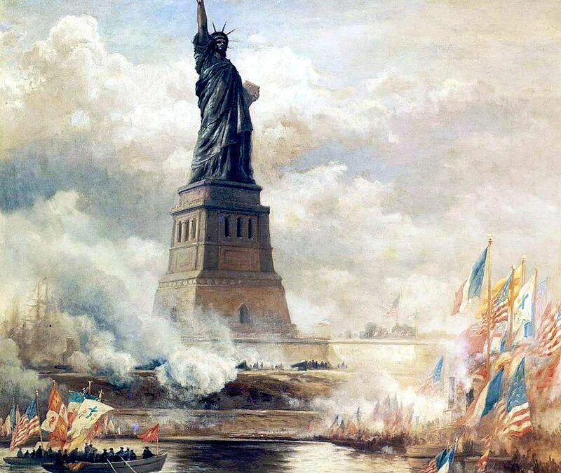 June 17, 1885- The Arrival of the Statue of Liberty in New York Harbor