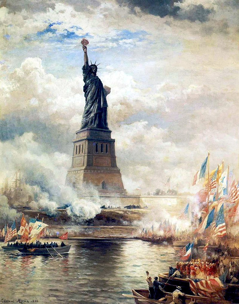 Copy of Statue of Liberty in 1886