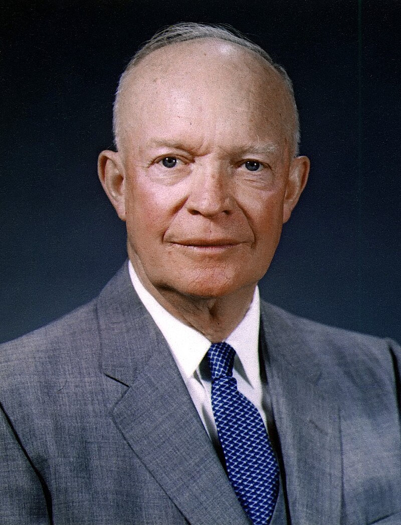 Dwight_D._Eisenhower,_official_photo_portrait,_May_29,_1959_(cropped)(3) Copy of President Dwight D. Eisenhower Official Portrait