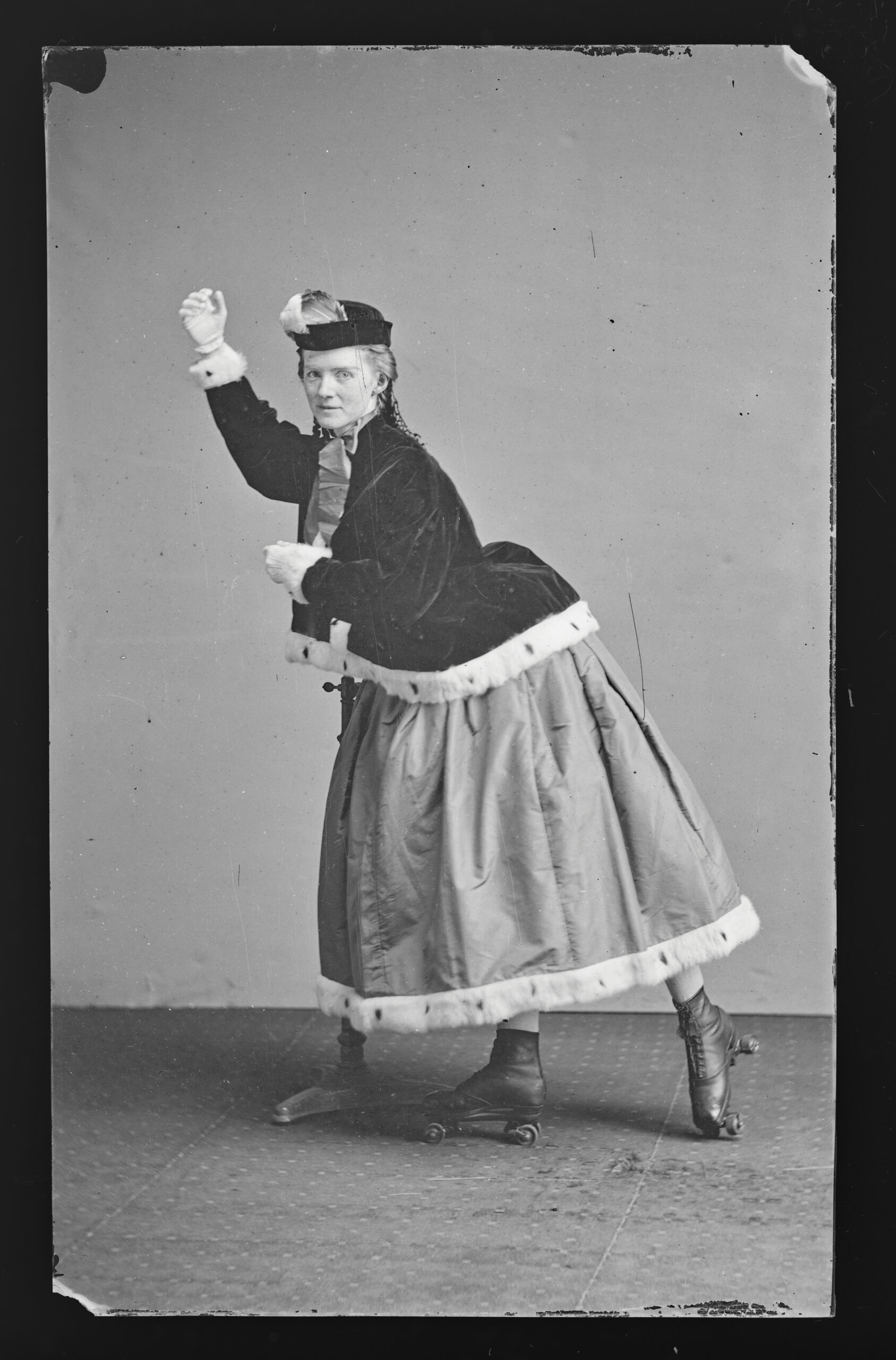 Copy of Unidentified Roller Skater in 1870