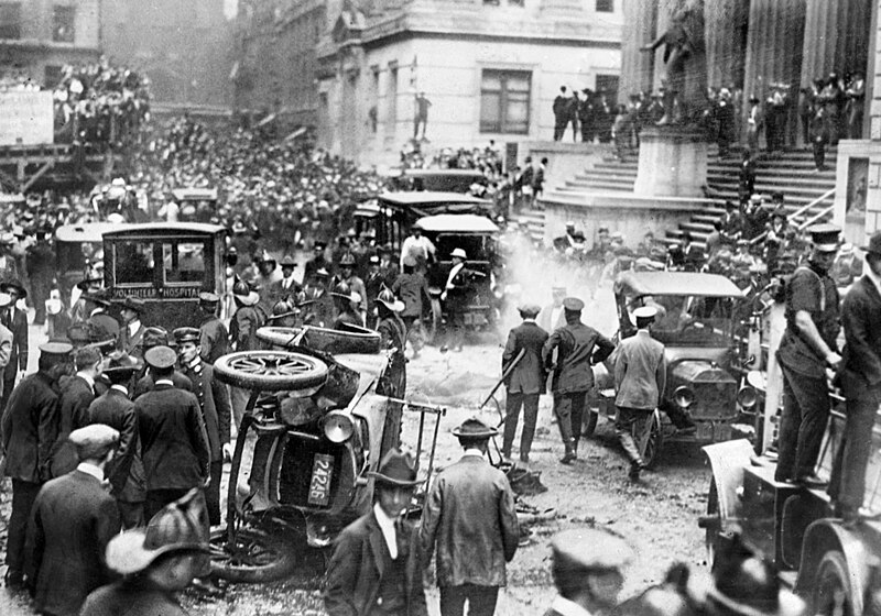 September 16, 1920 – The Wall Street Bombing